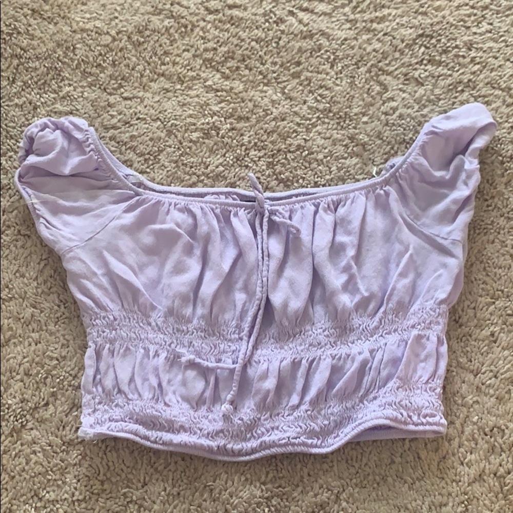 Kendall & Kylie off the shoulder crop top
